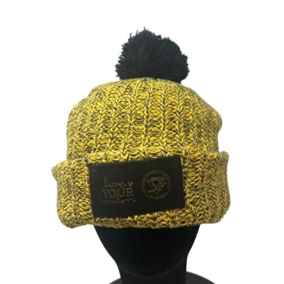 Pittsburgh Penguins Foundation Love Your Melon Knit Beanie Hat Cap 2018 Limited - Picture 3 of 7
